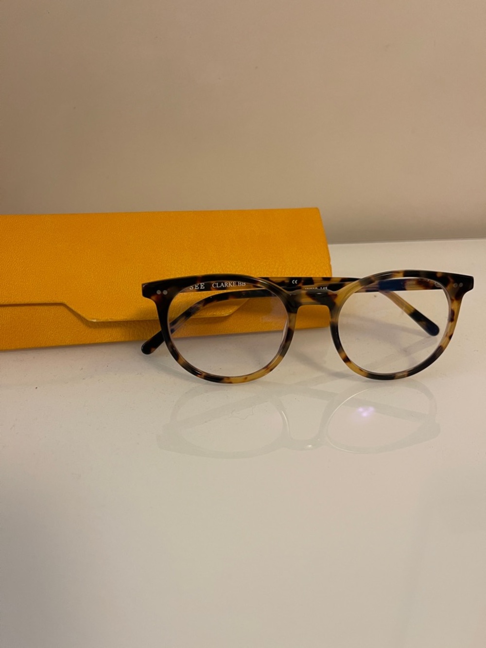 SEE Eyewear Clarke BB Tortoise Blue Light Blocking Glasses - Non-Prescription